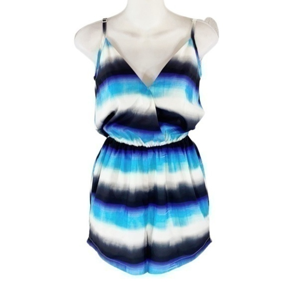 Sabo Skirt ombré blue v-neck romper K13
